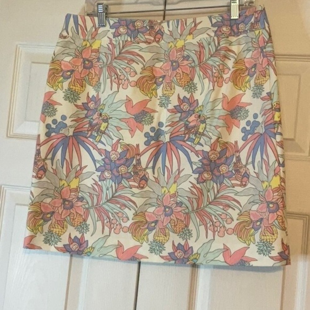 Talbots Parrot Tropical Skirt Size 12‎ Petite